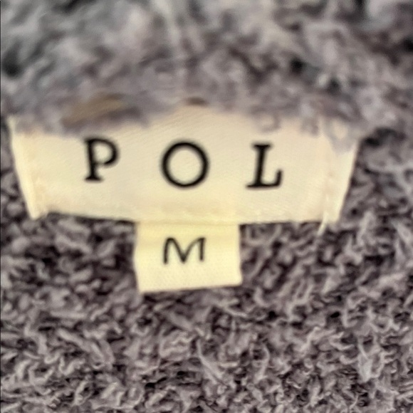 POL Cozy Gray Hooded Cardigan NWOT - Picture 2 of 10